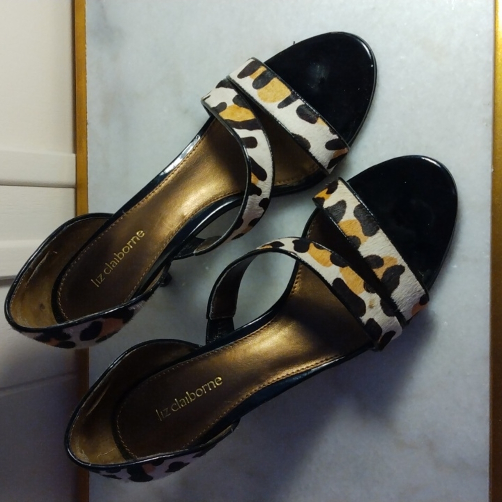 Liz Claiborne Animal Print Leather Heels